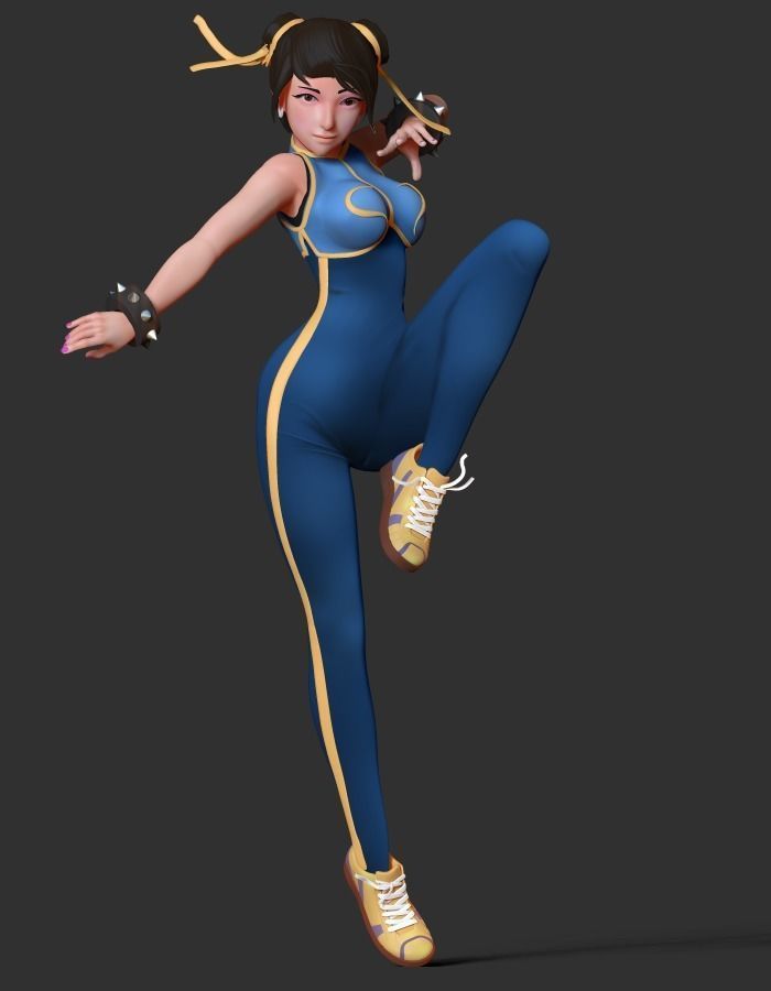 Chun-Li - fanart 3D print model_7