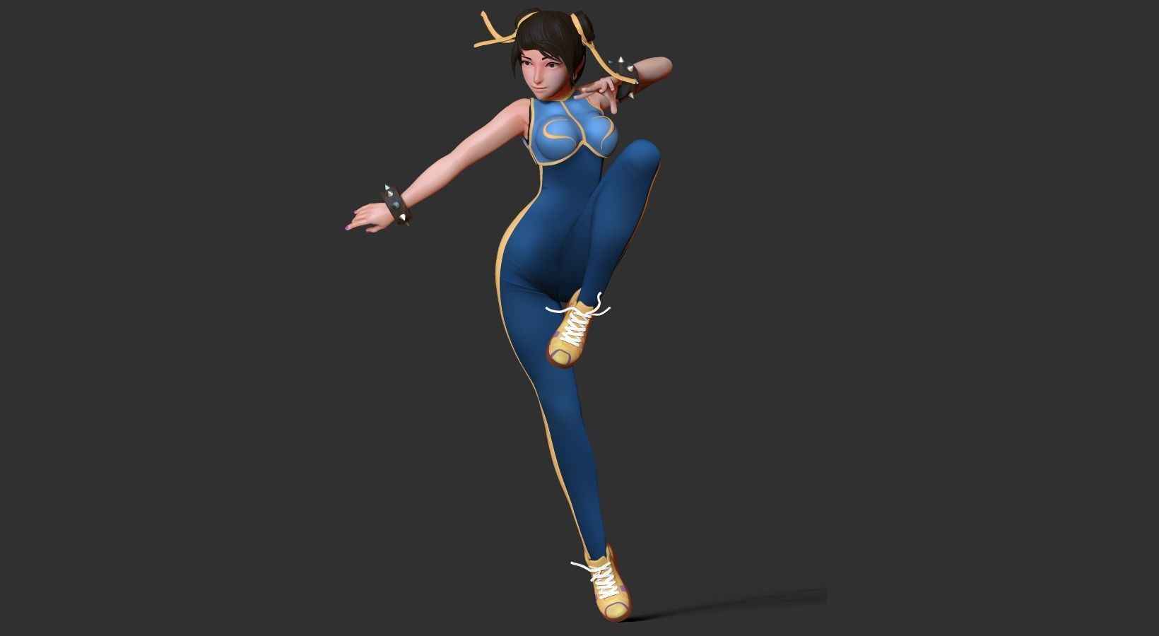 Chun-Li - fanart 3D print model_5
