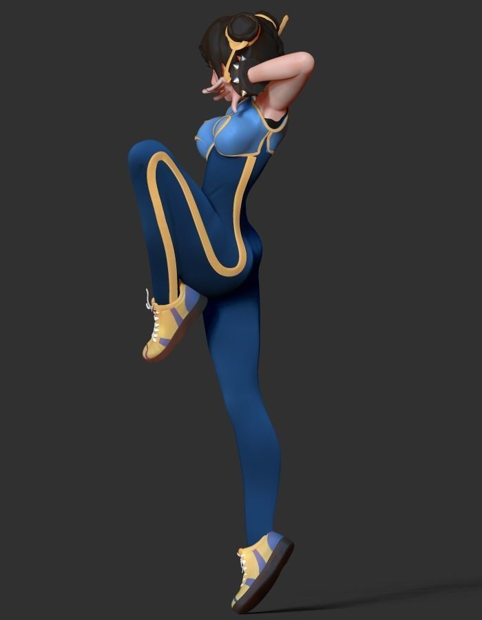 Chun-Li - fanart 3D print model_8