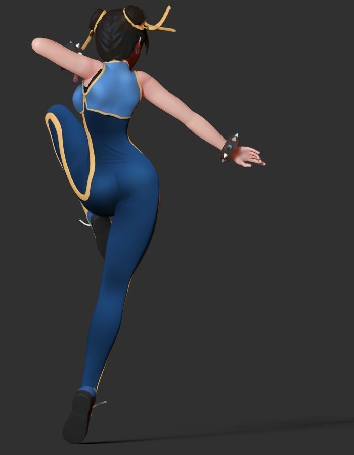 Chun-Li - fanart 3D print model_12
