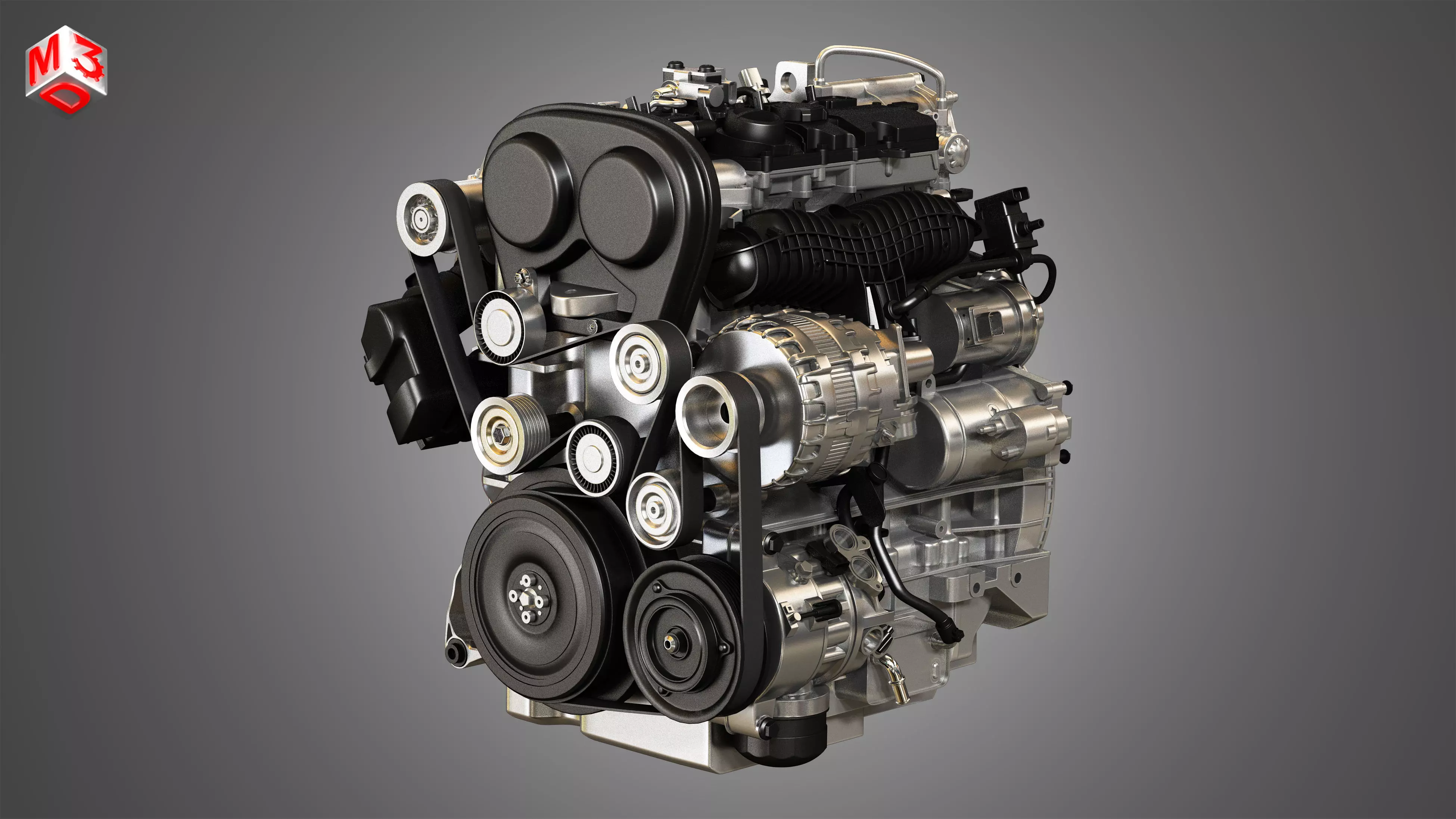 S60 T6 Drive  - E 4 Cylinder Turbocharged Petrol Engine 3D model_0