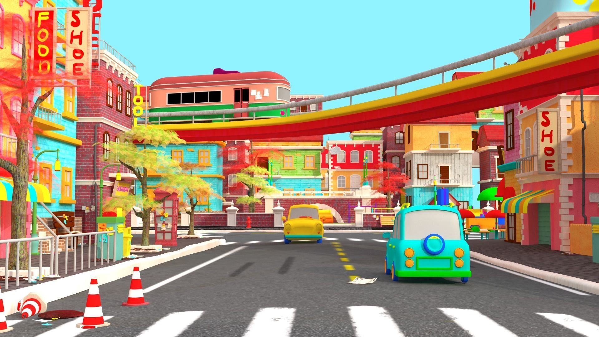 Asset - UE4 - Cartoons - Background - Hight Poly Low-poly 3D model_13