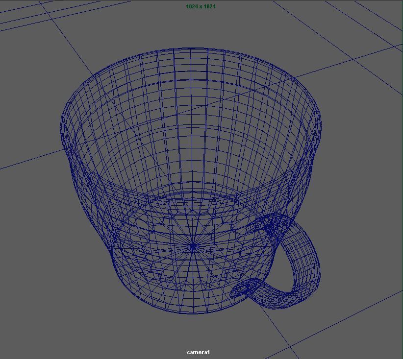 3D Cup of coffee on wooden table Low-poly 3D model_2