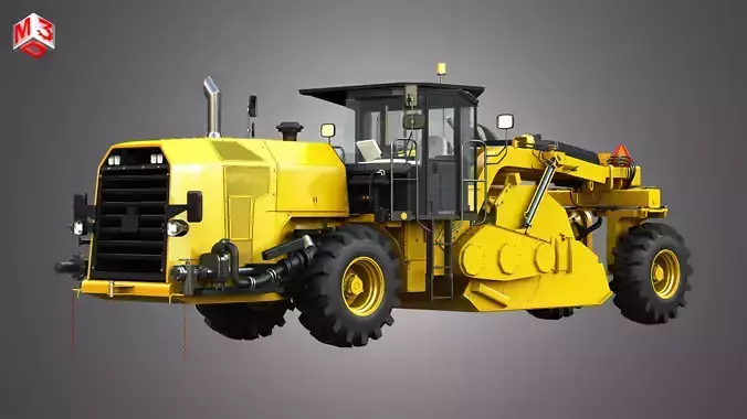RM500B - Road Reclaimer Vehicle 3D model