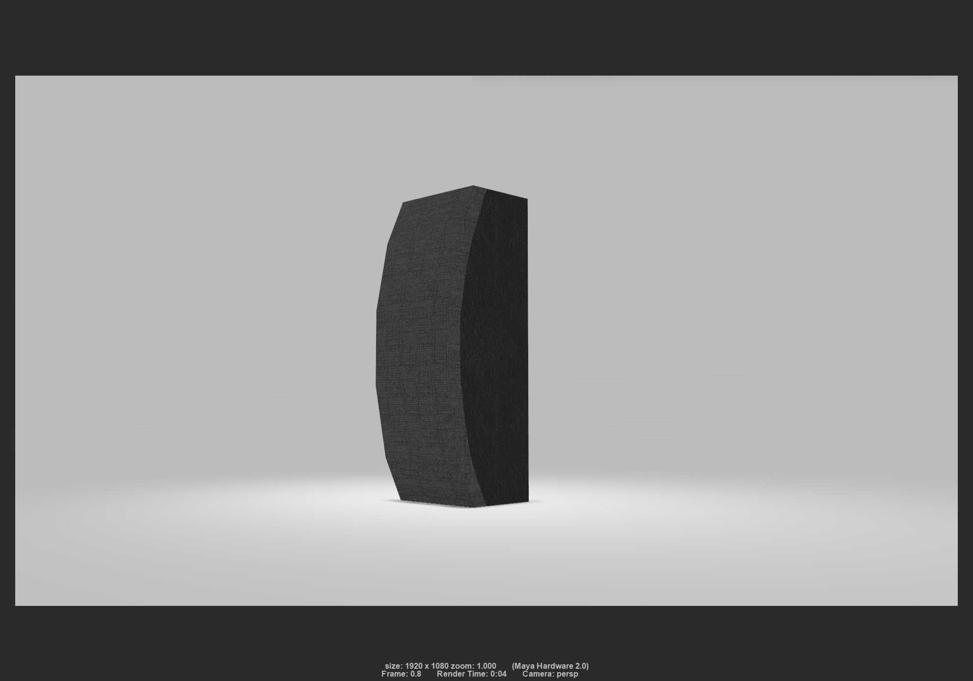 Speakers 01 Low-poly 3D model_1