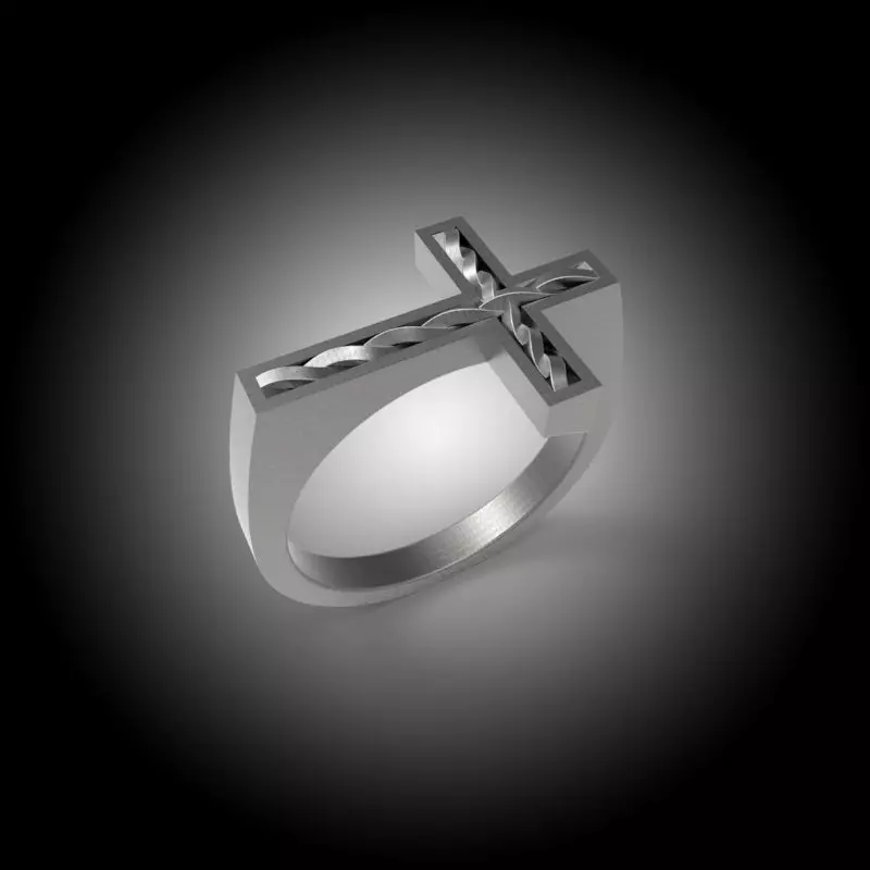 Cross Ring Free 3D model