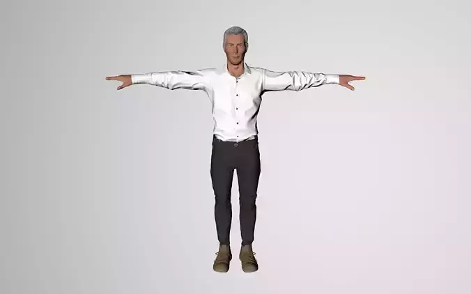 Rigged Male Model George 3D model