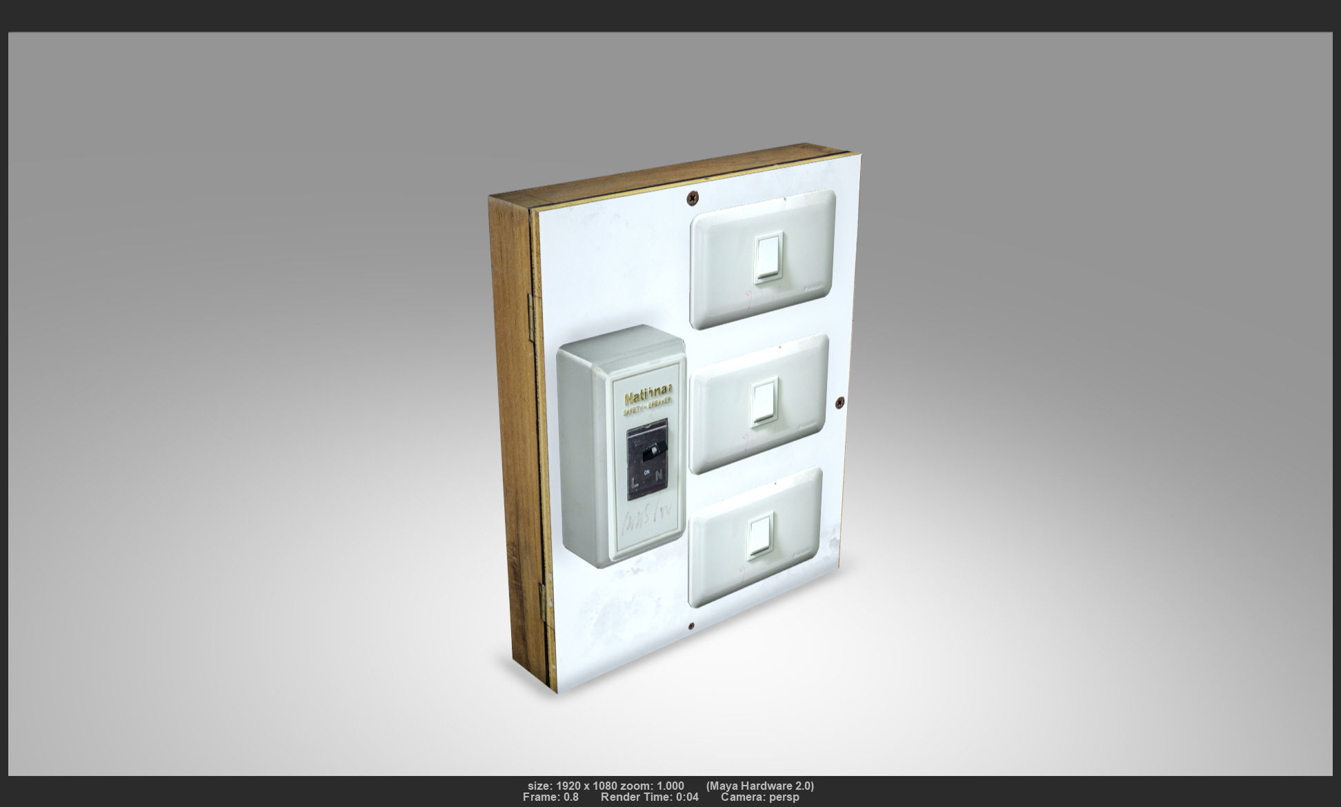 Switch 02 Low-poly 3D model_1