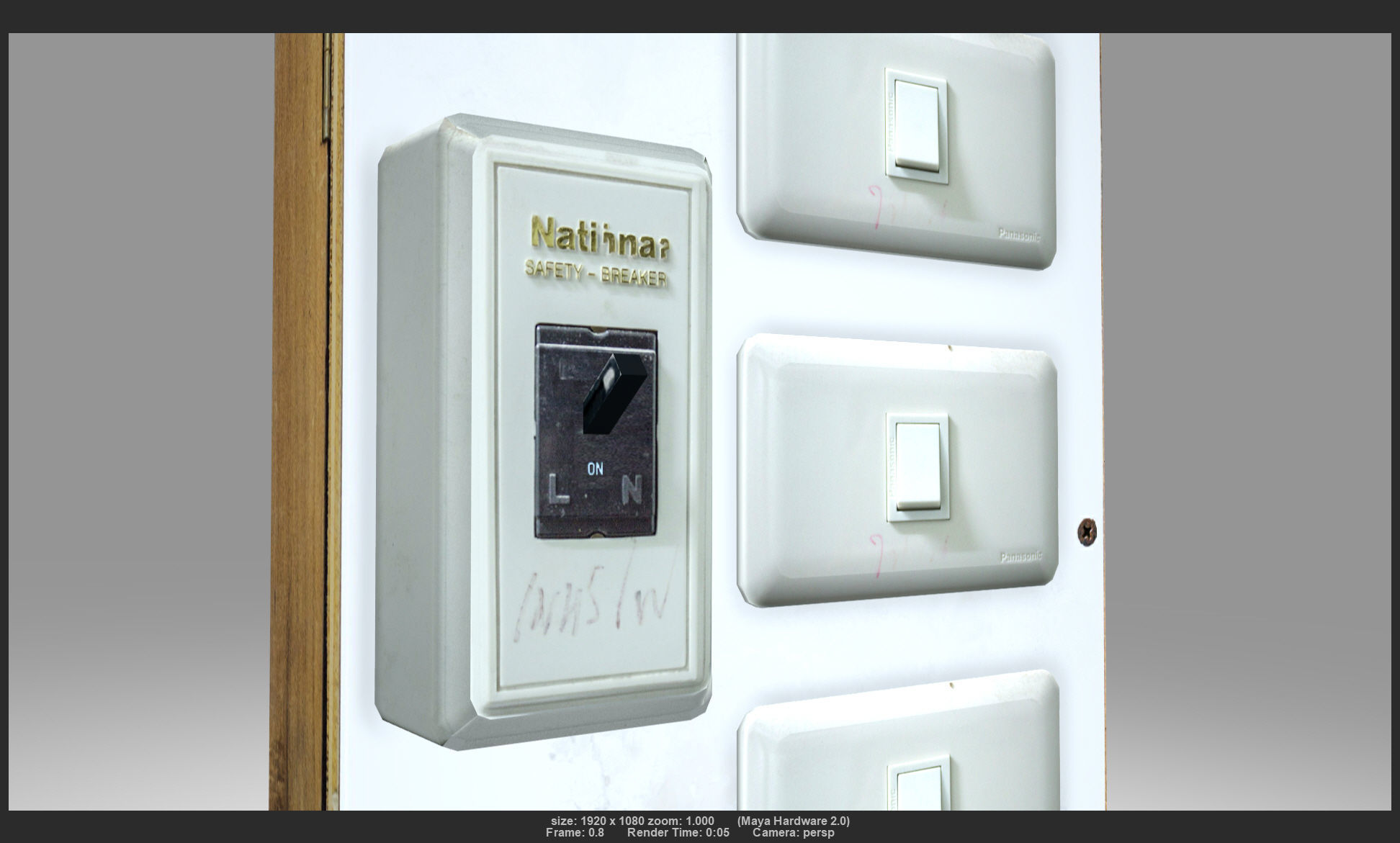 Switch 02 Low-poly 3D model_3