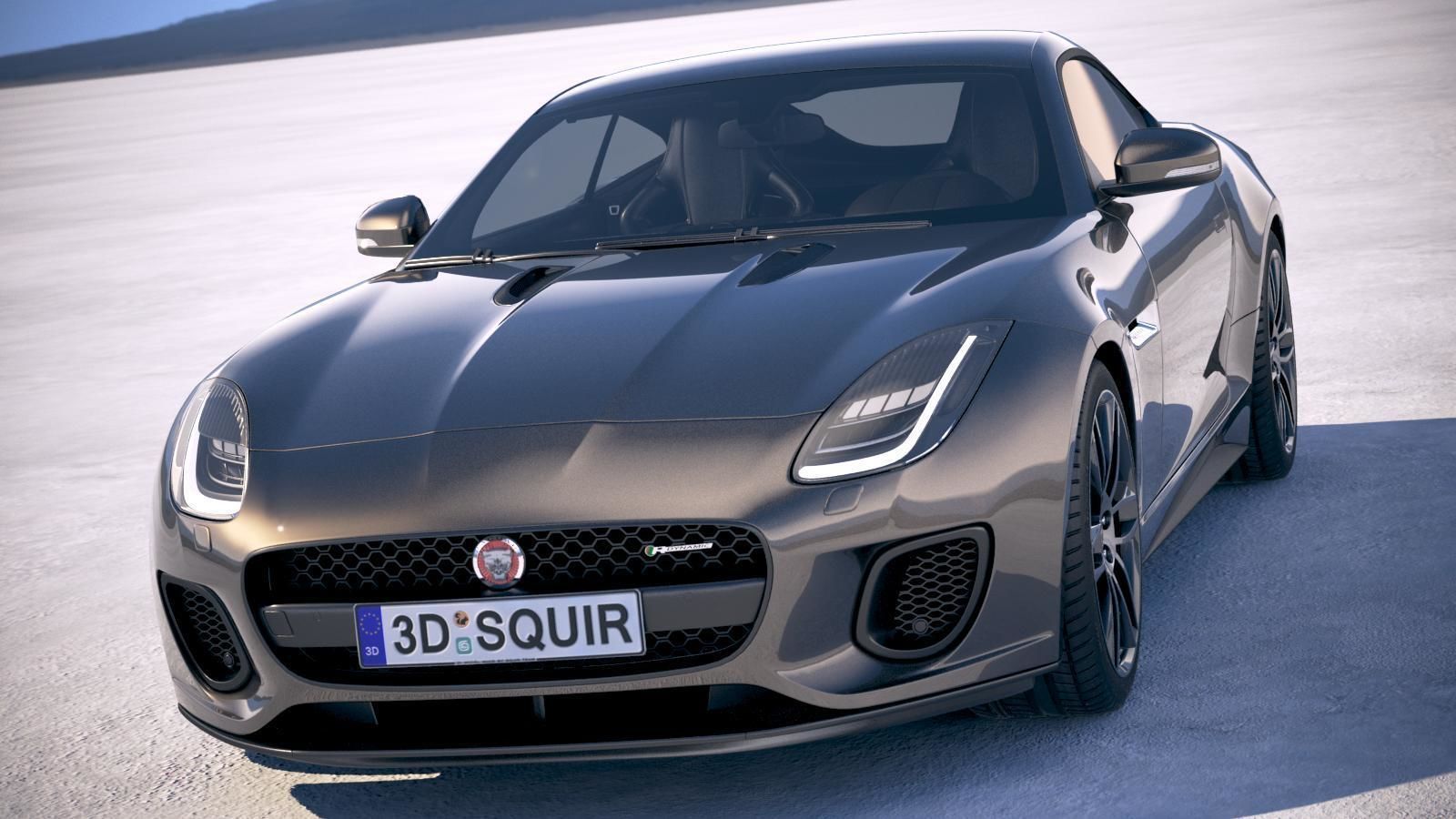 Jaguar F-Type R dynamic Coupe 2018 3D model_1