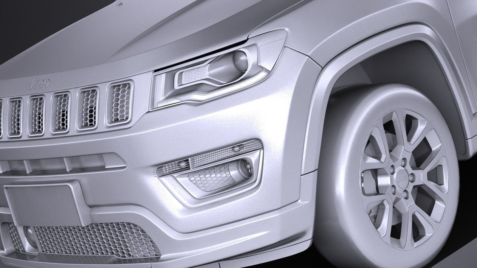 Jeep Compass Limited 2017 3D model_9