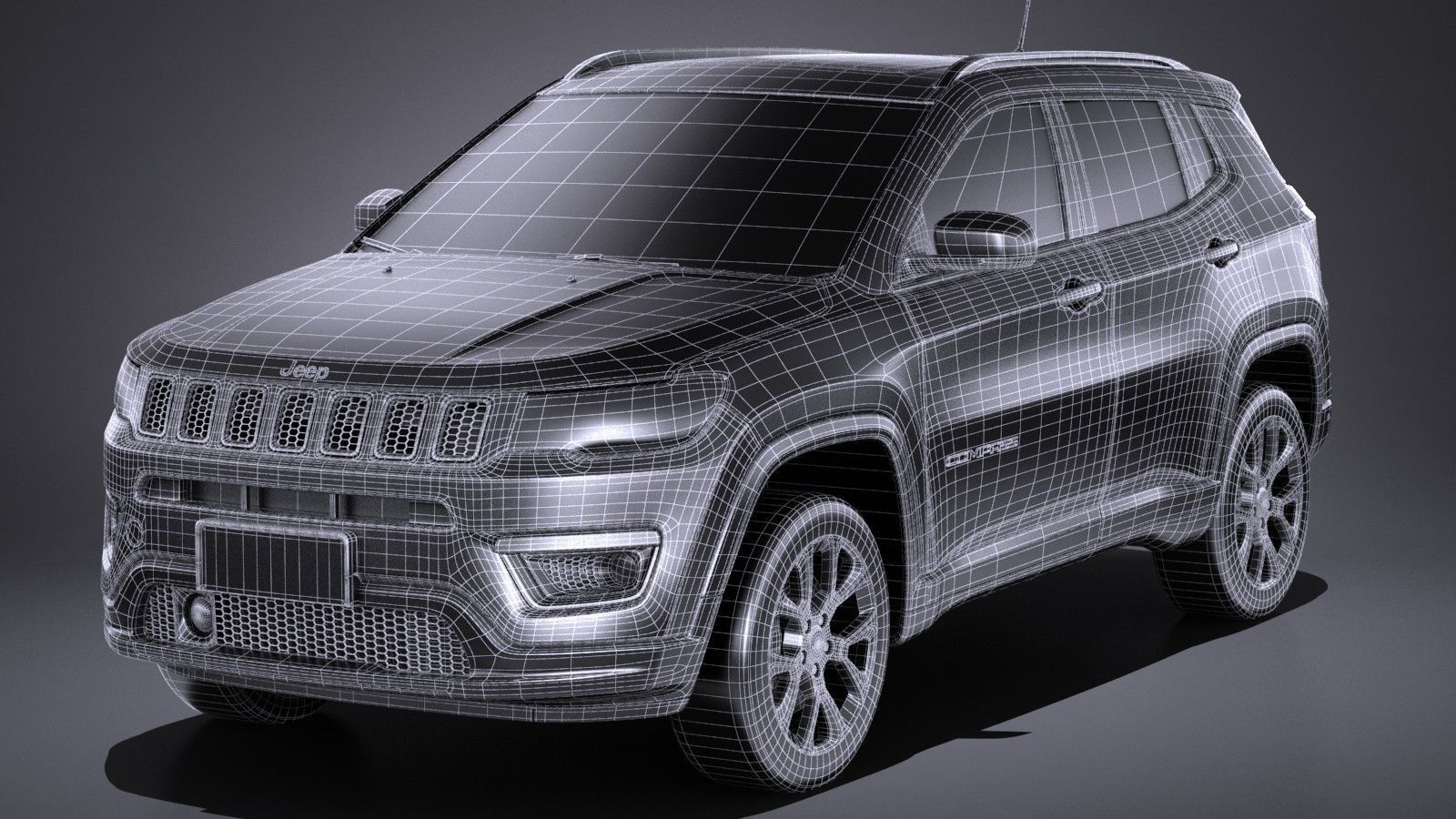 Jeep Compass Limited 2017 3D model_14