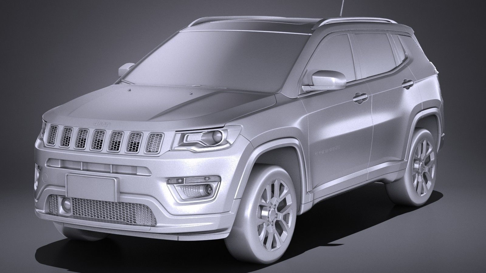 Jeep Compass Limited 2017 3D model_8