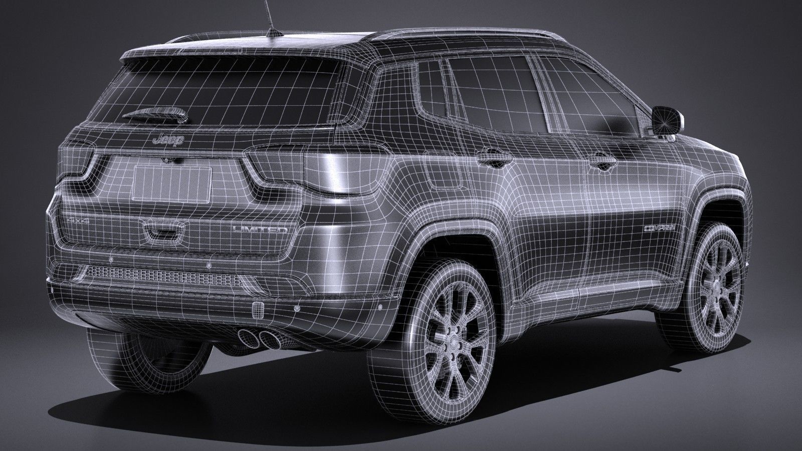 Jeep Compass Limited 2017 3D model_15