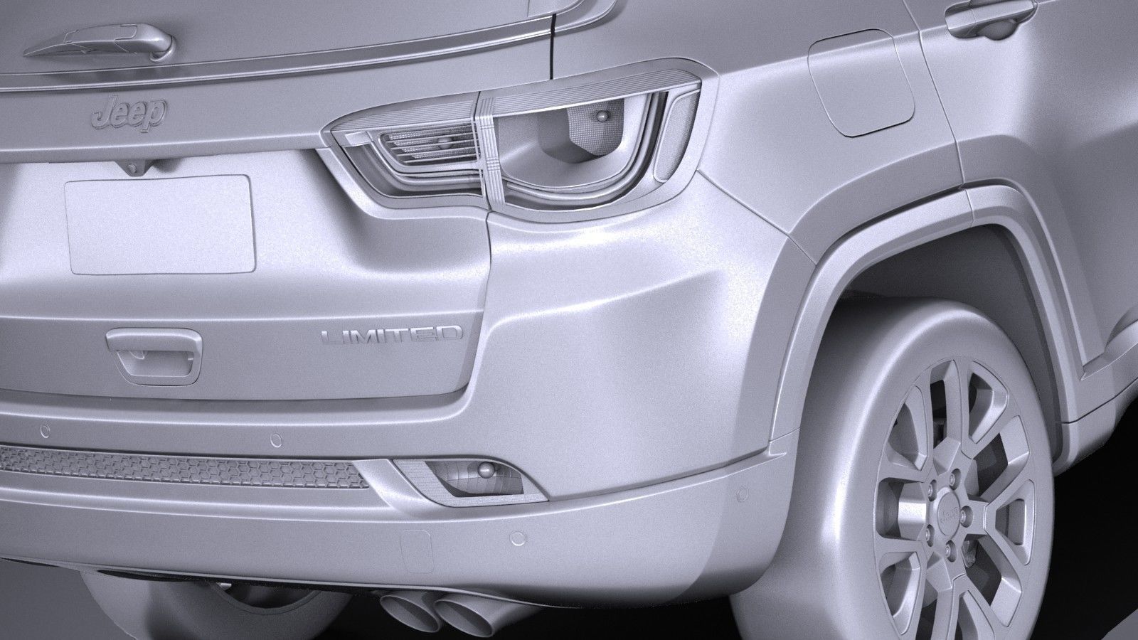 Jeep Compass Limited 2017 3D model_10