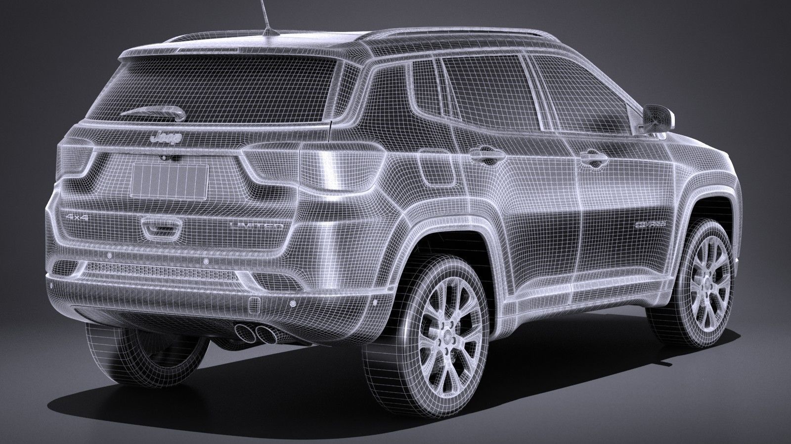 Jeep Compass Limited 2017 3D model_13