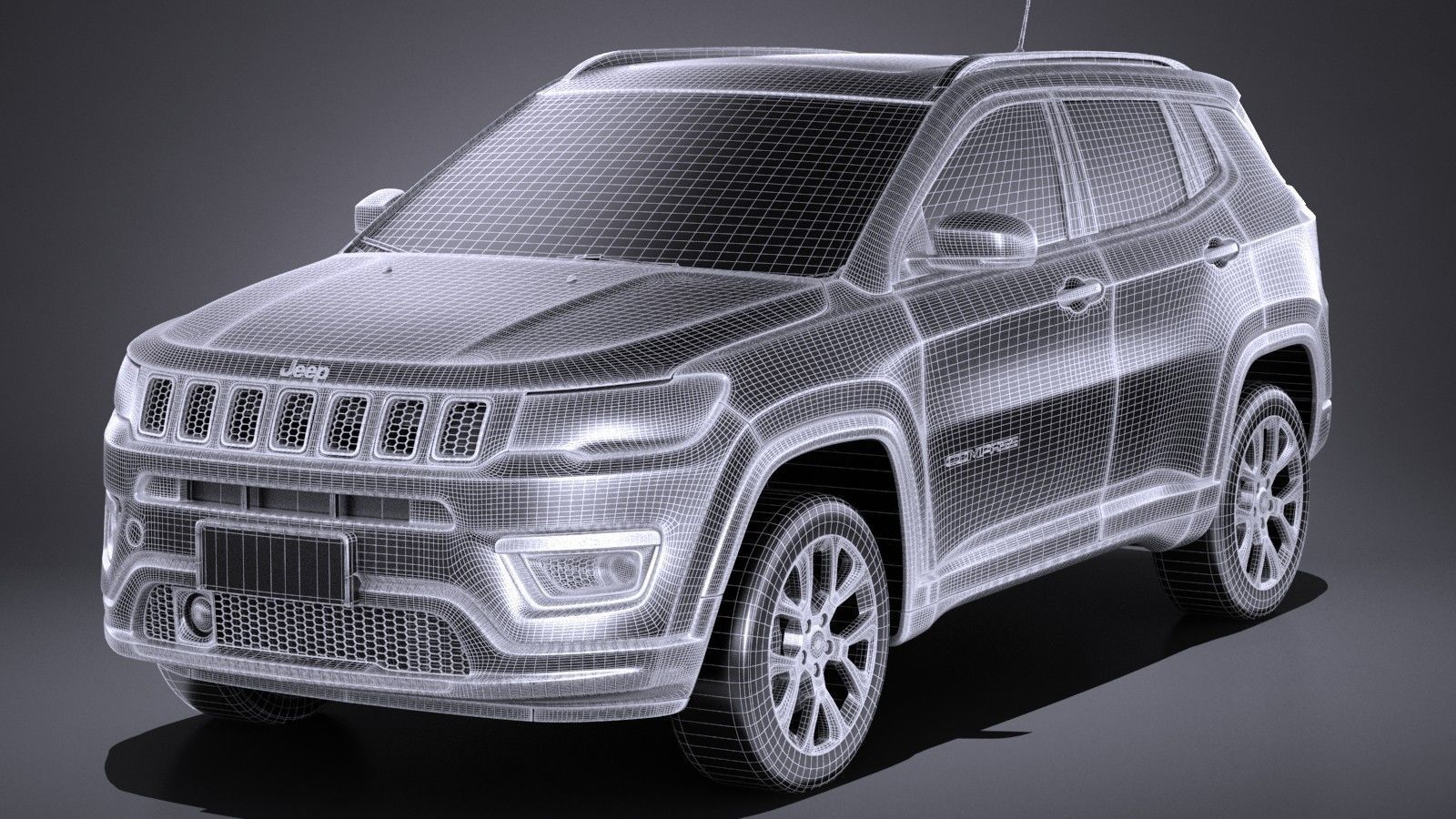 Jeep Compass Limited 2017 3D model_12
