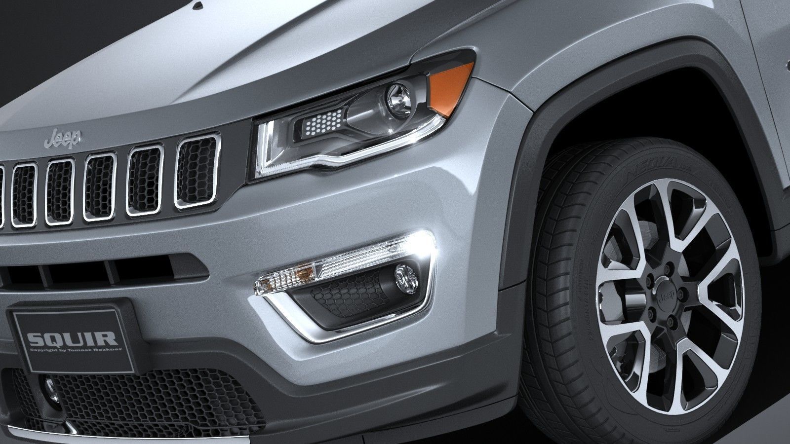 Jeep Compass Limited 2017 3D model_2