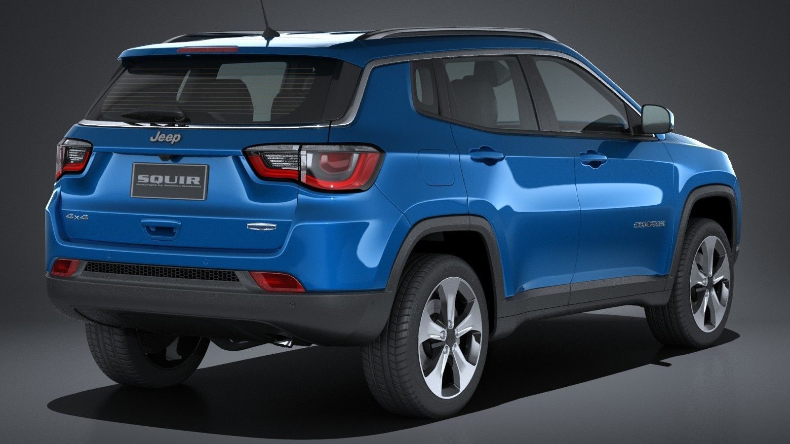 Jeep Compass Longitude 2017 3D model_5