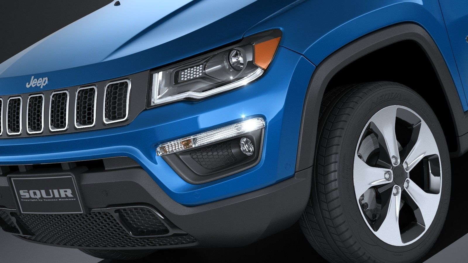 Jeep Compass Longitude 2017 3D model_2