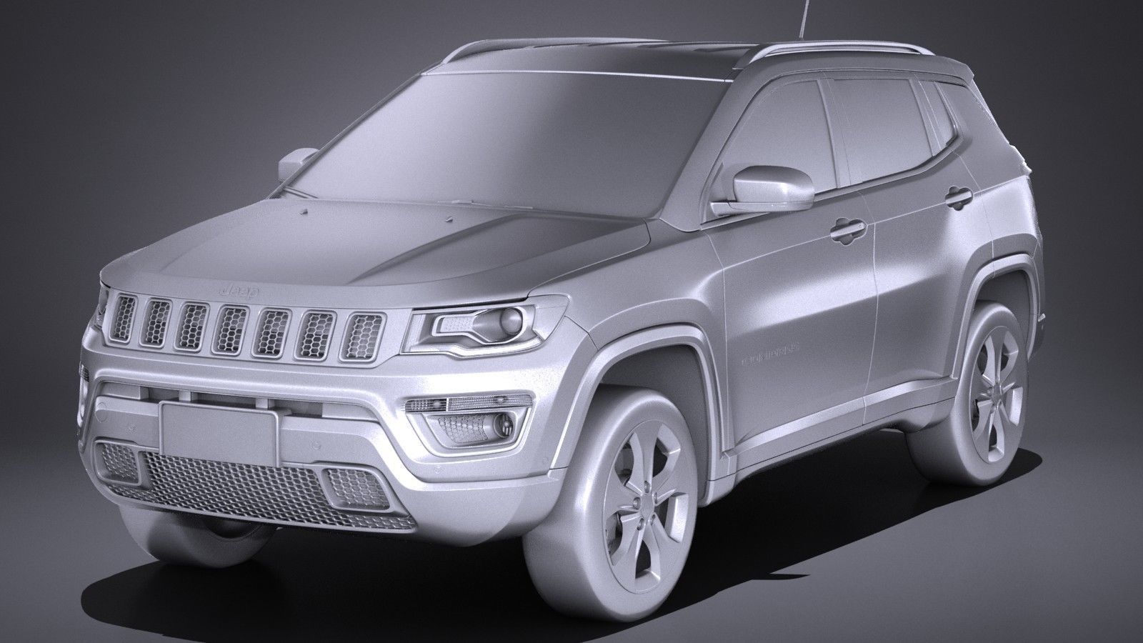 Jeep Compass Longitude 2017 3D model_8