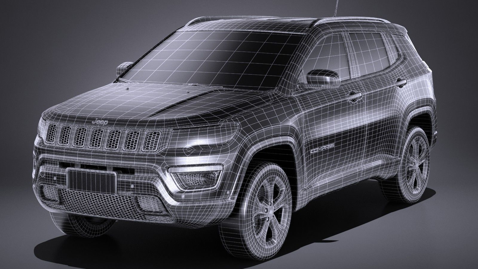 Jeep Compass Longitude 2017 3D model_14