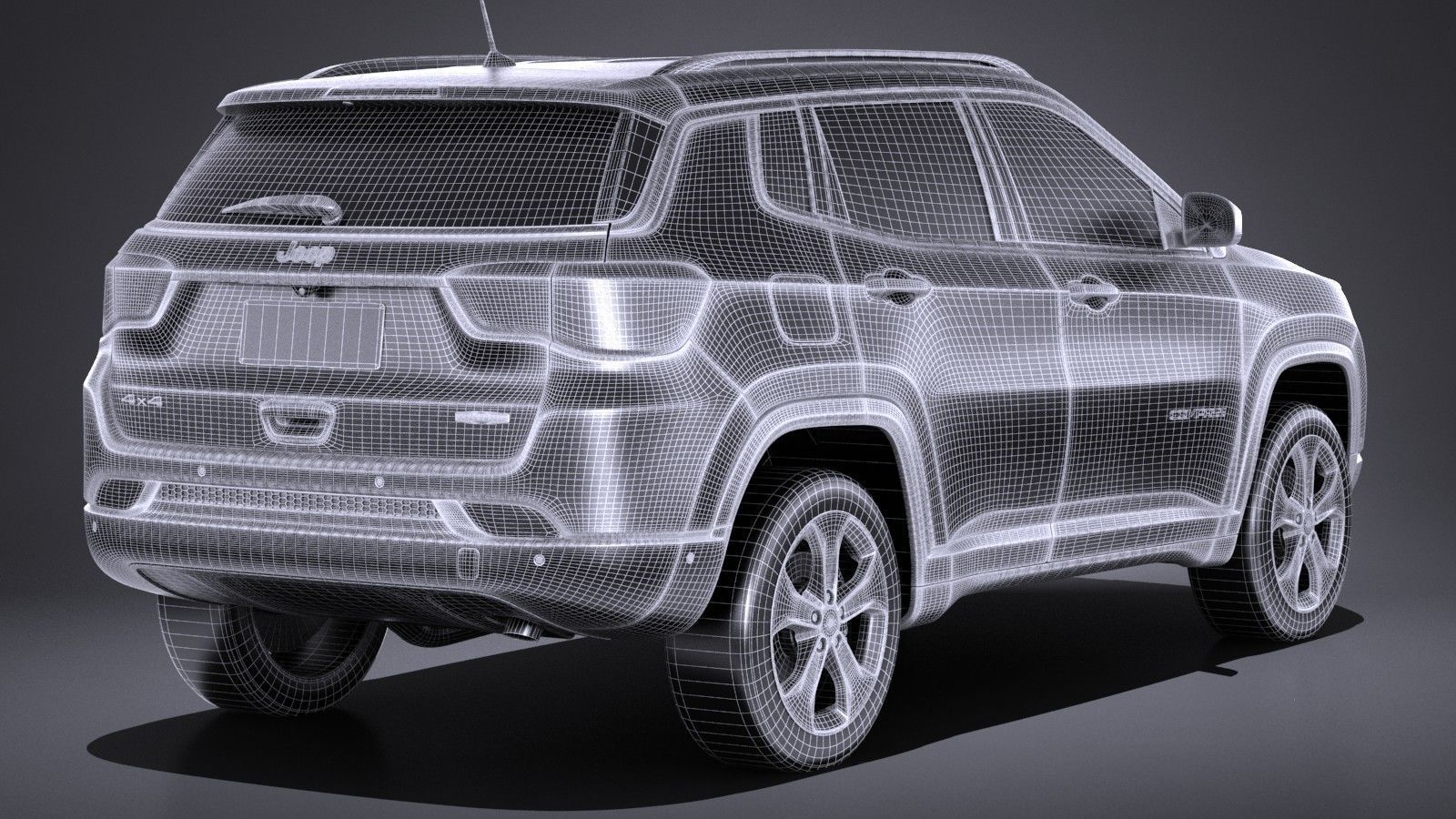 Jeep Compass Longitude 2017 3D model_13