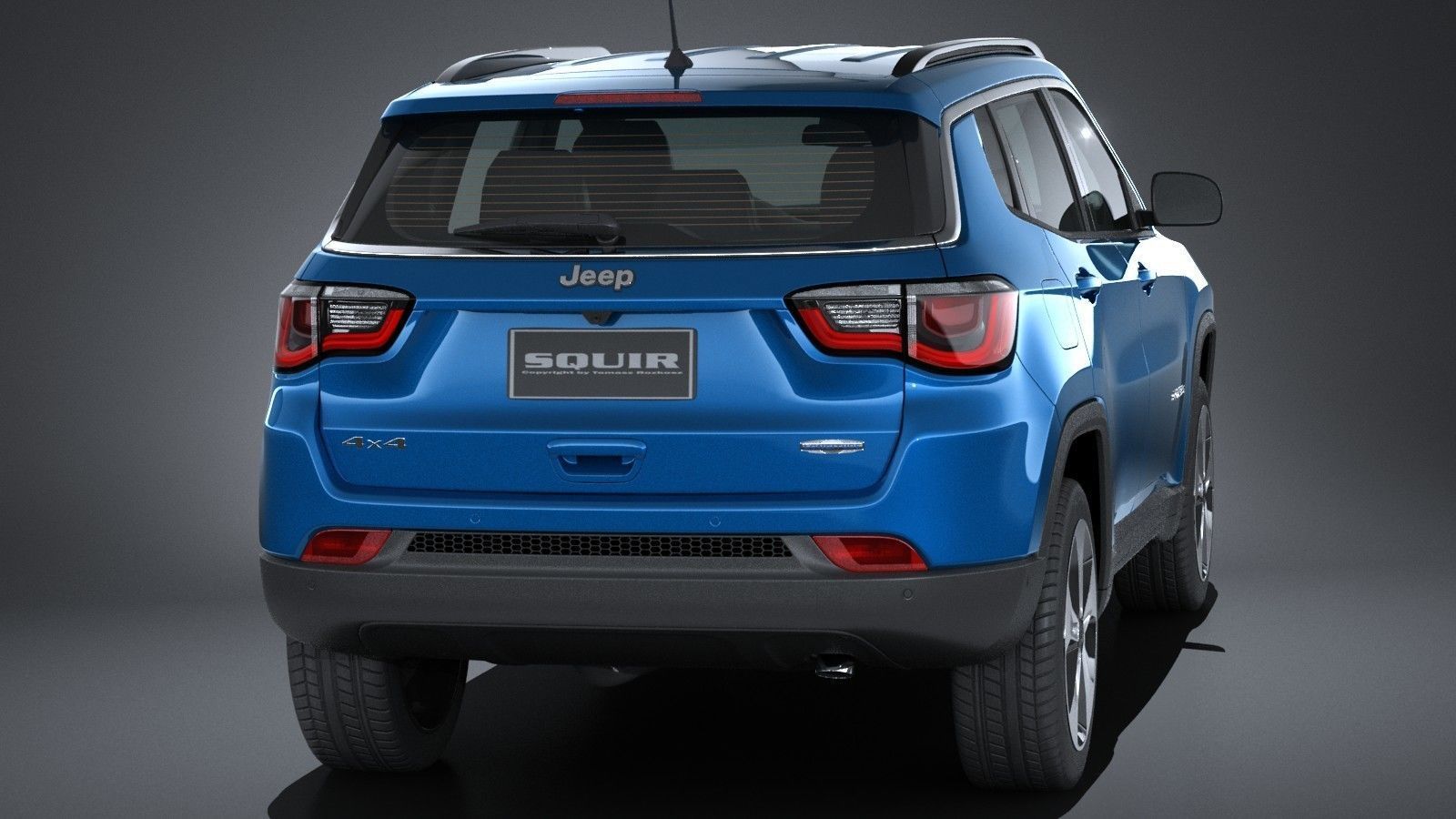 Jeep Compass Longitude 2017 3D model_4