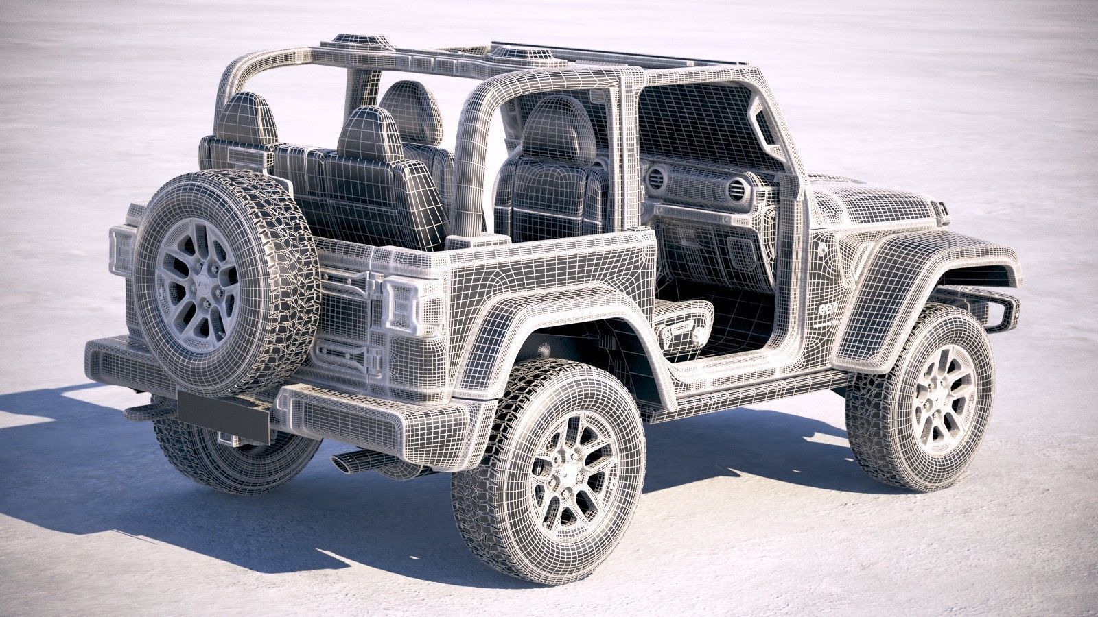 Jeep Wrangler Rubicon 2018 3D model_21