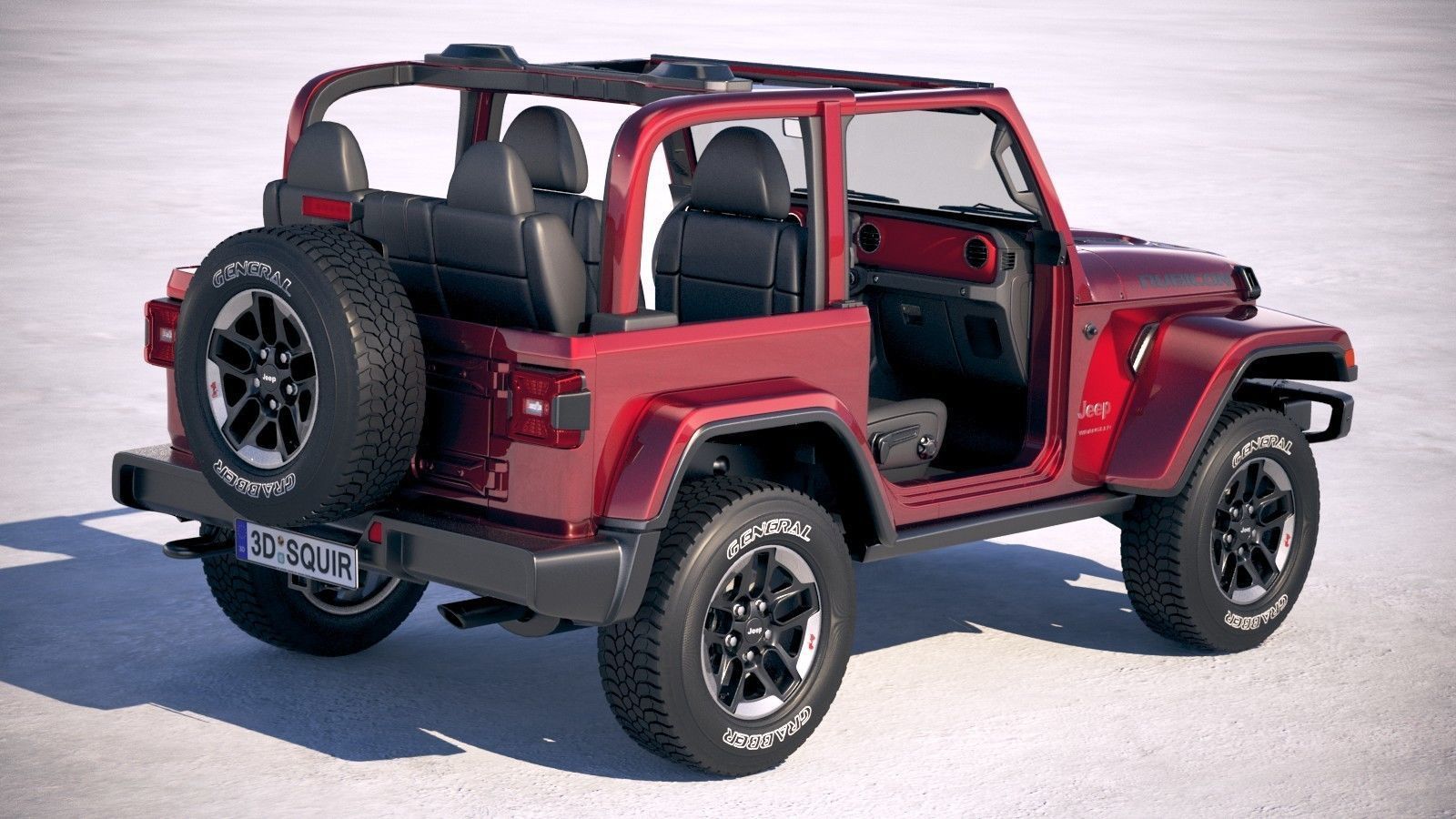 Jeep Wrangler Rubicon 2018 3D model_4