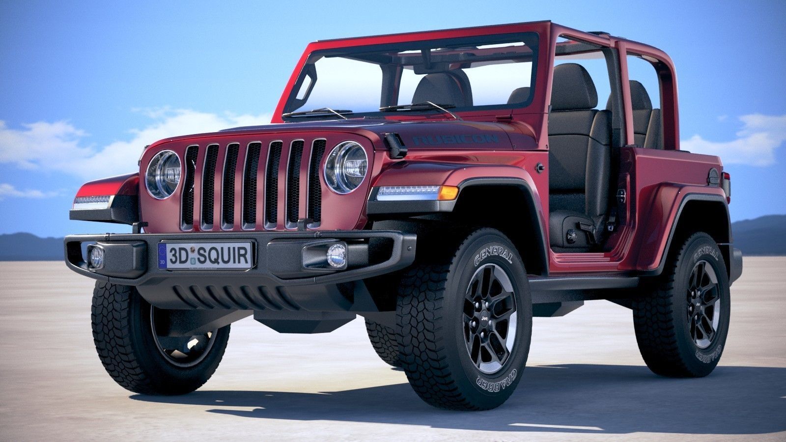 Jeep Wrangler Rubicon 2018 3D model_12