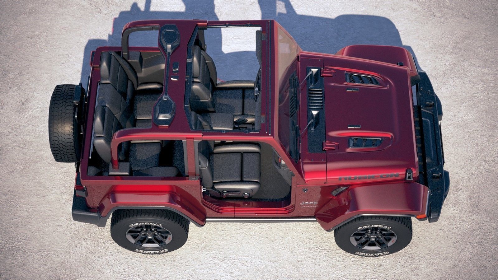 Jeep Wrangler Rubicon 2018 3D model_7