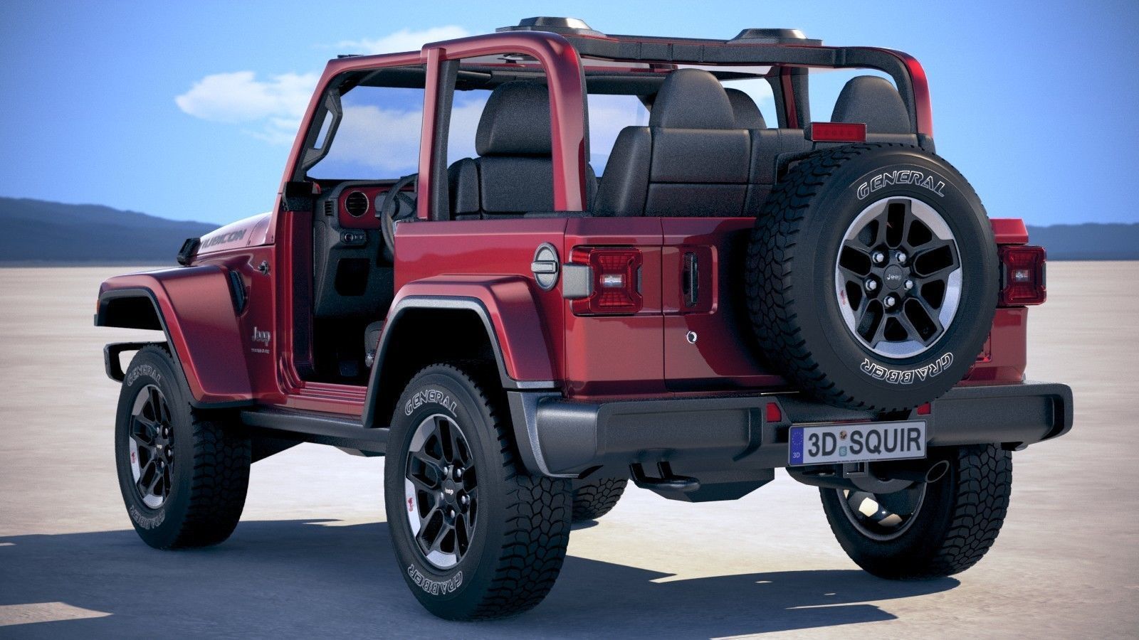 Jeep Wrangler Rubicon 2018 3D model_13
