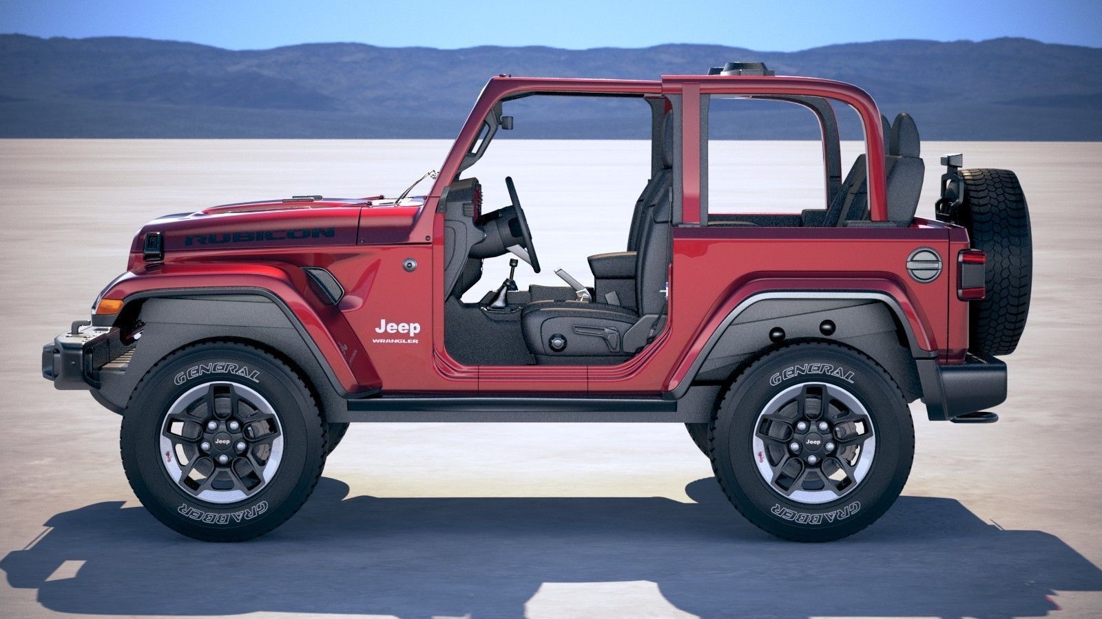 Jeep Wrangler Rubicon 2018 3D model_6