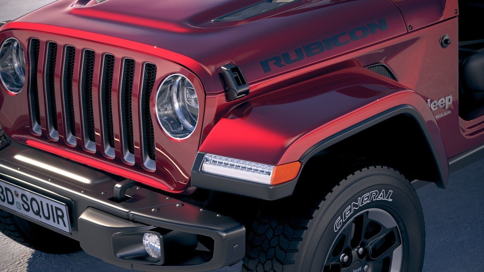 Jeep Wrangler Rubicon 2018 3D model_2