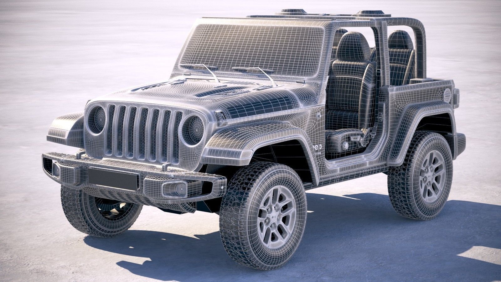 Jeep Wrangler Rubicon 2018 3D model_20