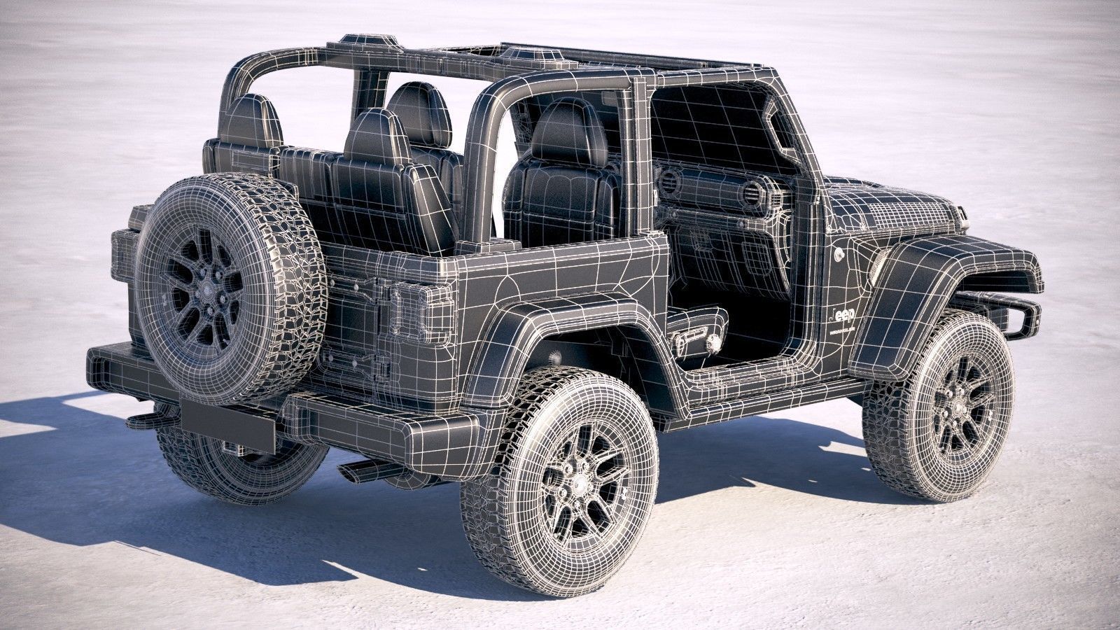 Jeep Wrangler Rubicon 2018 3D model_23