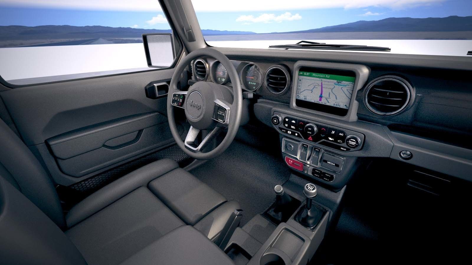 Jeep Wrangler Unlimited Sahara 2018 3D model_18
