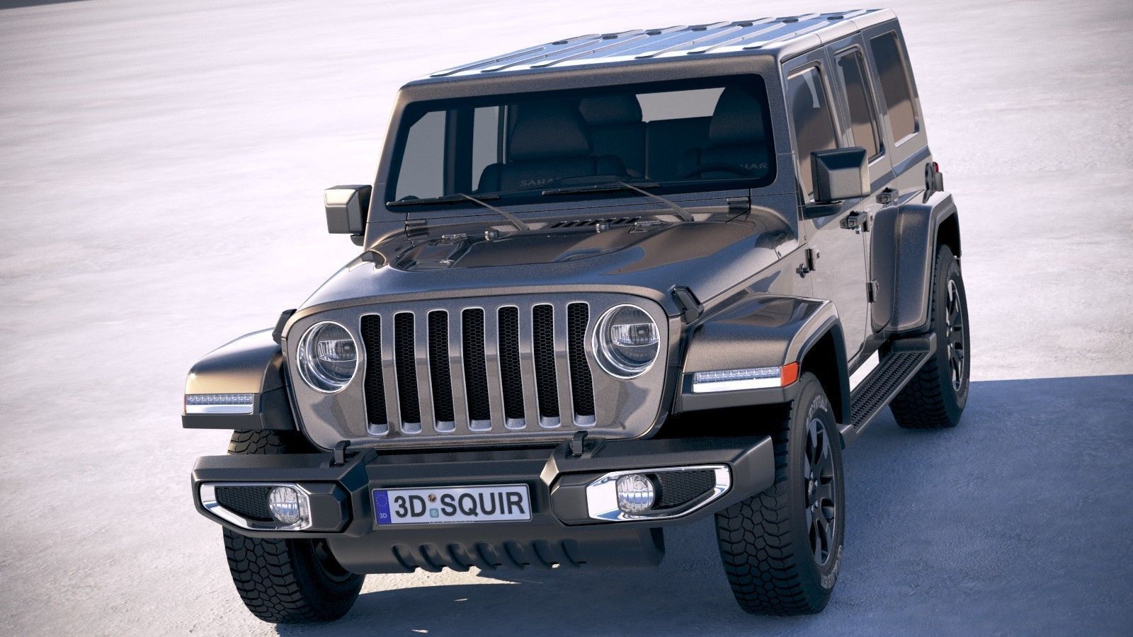 Jeep Wrangler Unlimited Sahara 2018 3D model_1