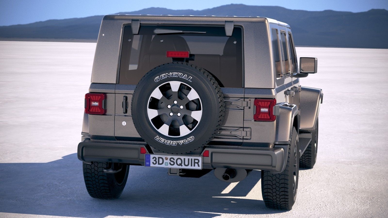 Jeep Wrangler Unlimited Sahara 2018 3D model_5