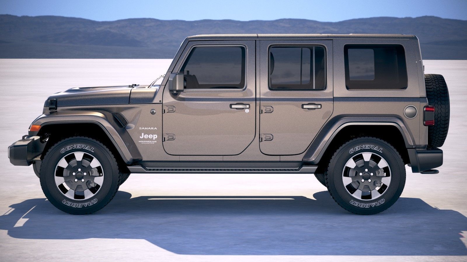 Jeep Wrangler Unlimited Sahara 2018 3D model_6