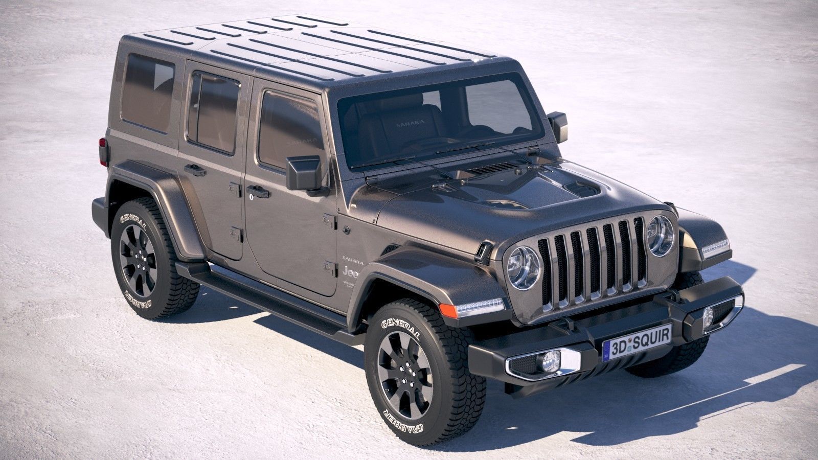 Jeep Wrangler Unlimited Sahara 2018 3D model_11