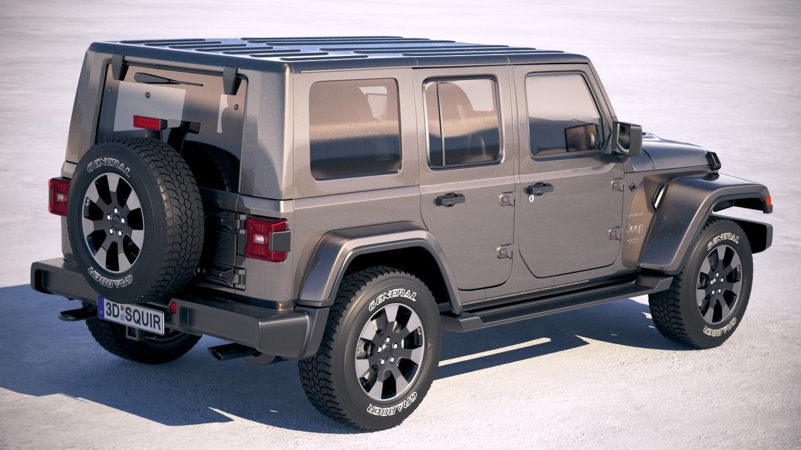 Jeep Wrangler Unlimited Sahara 2018 3D model_4