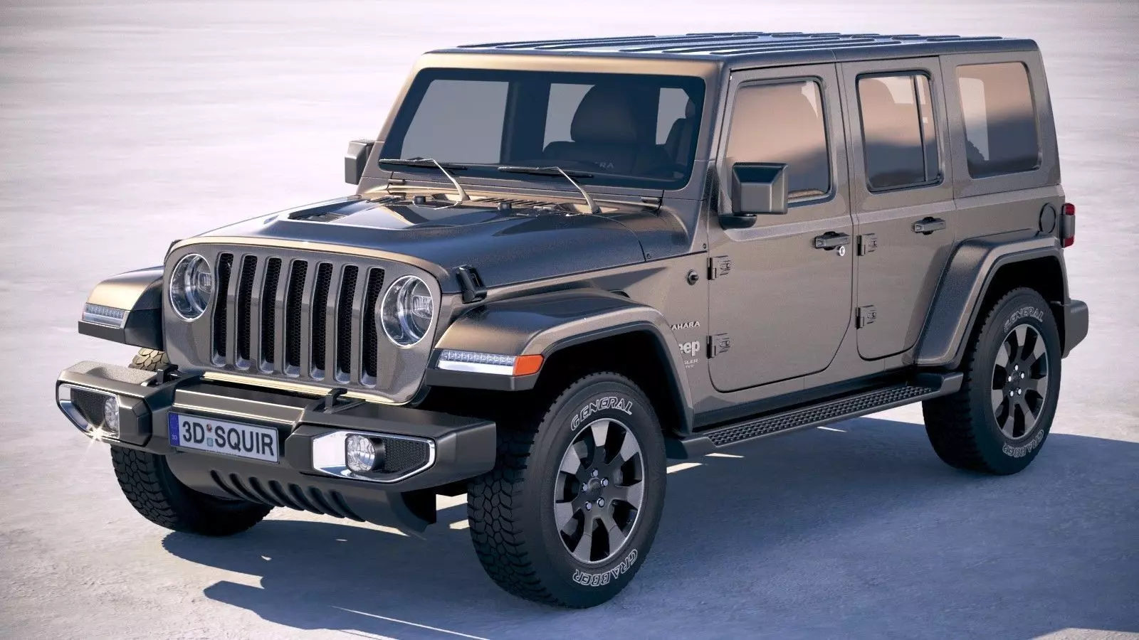 Jeep Wrangler Unlimited Sahara 2018 3D model_0