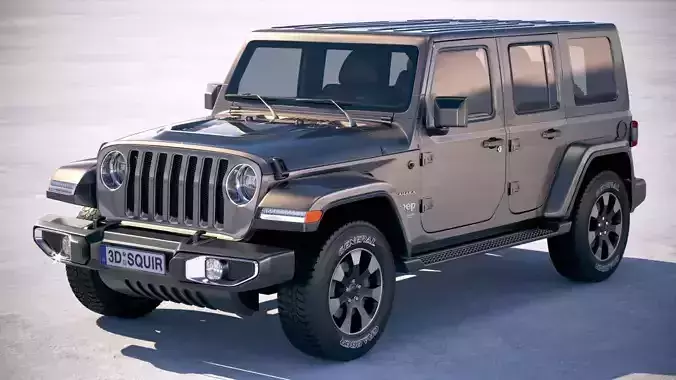 Jeep Wrangler Unlimited Sahara 2018 3D model
