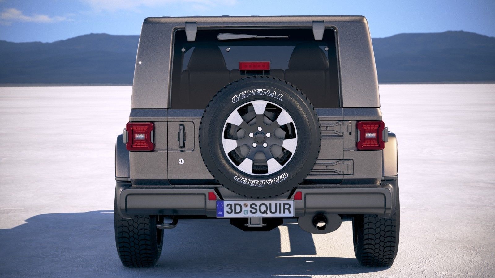 Jeep Wrangler Unlimited Sahara 2018 3D model_10