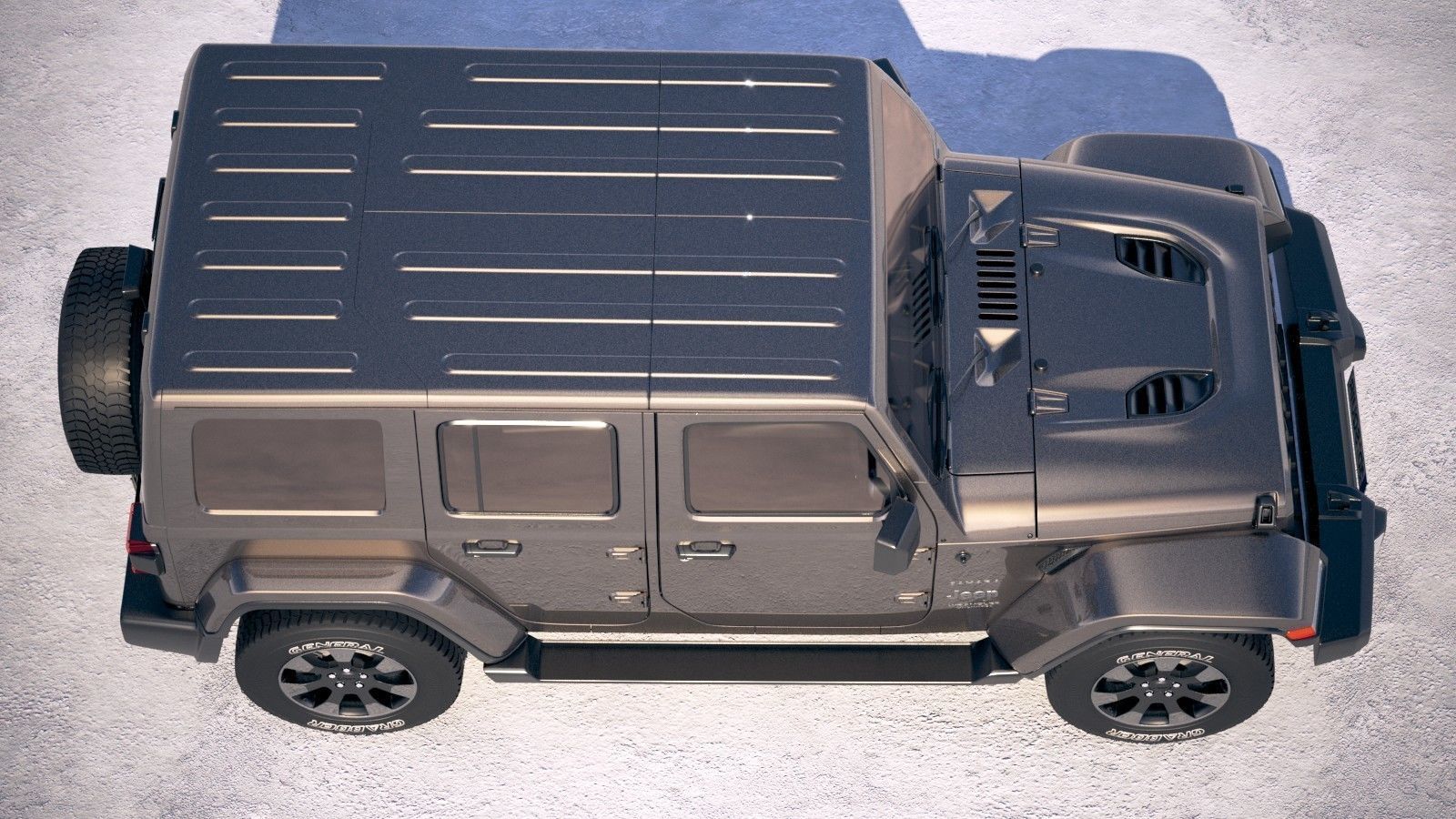 Jeep Wrangler Unlimited Sahara 2018 3D model_7