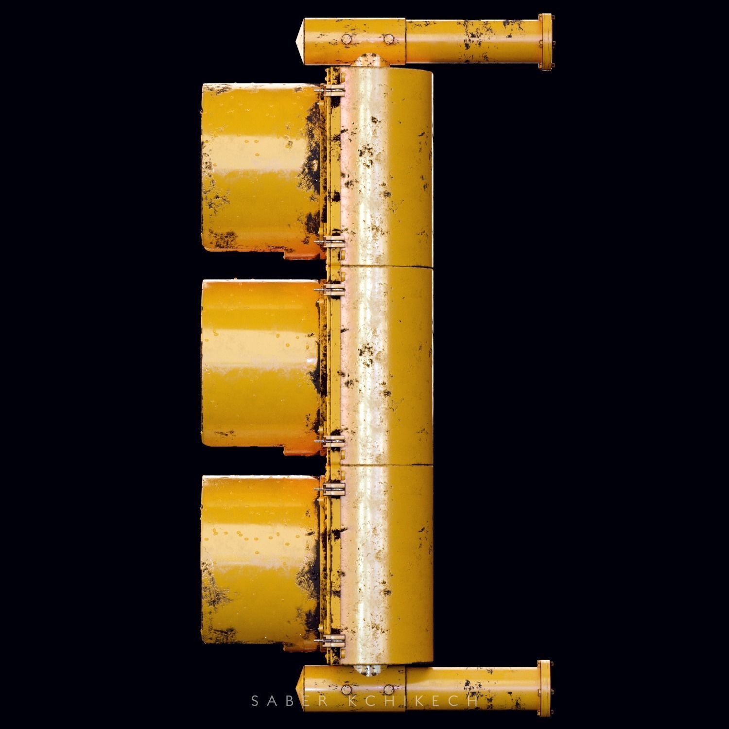 Traffic light 3D model_5