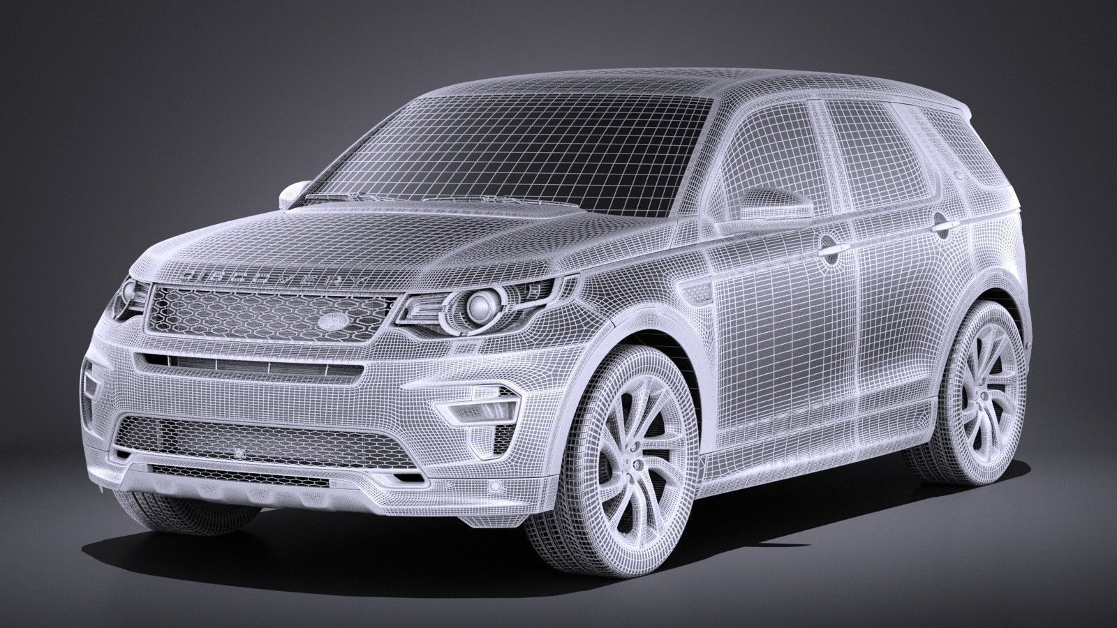 Land Rover Discovery Sport Dynamic 2017 VRAY 3D model_12