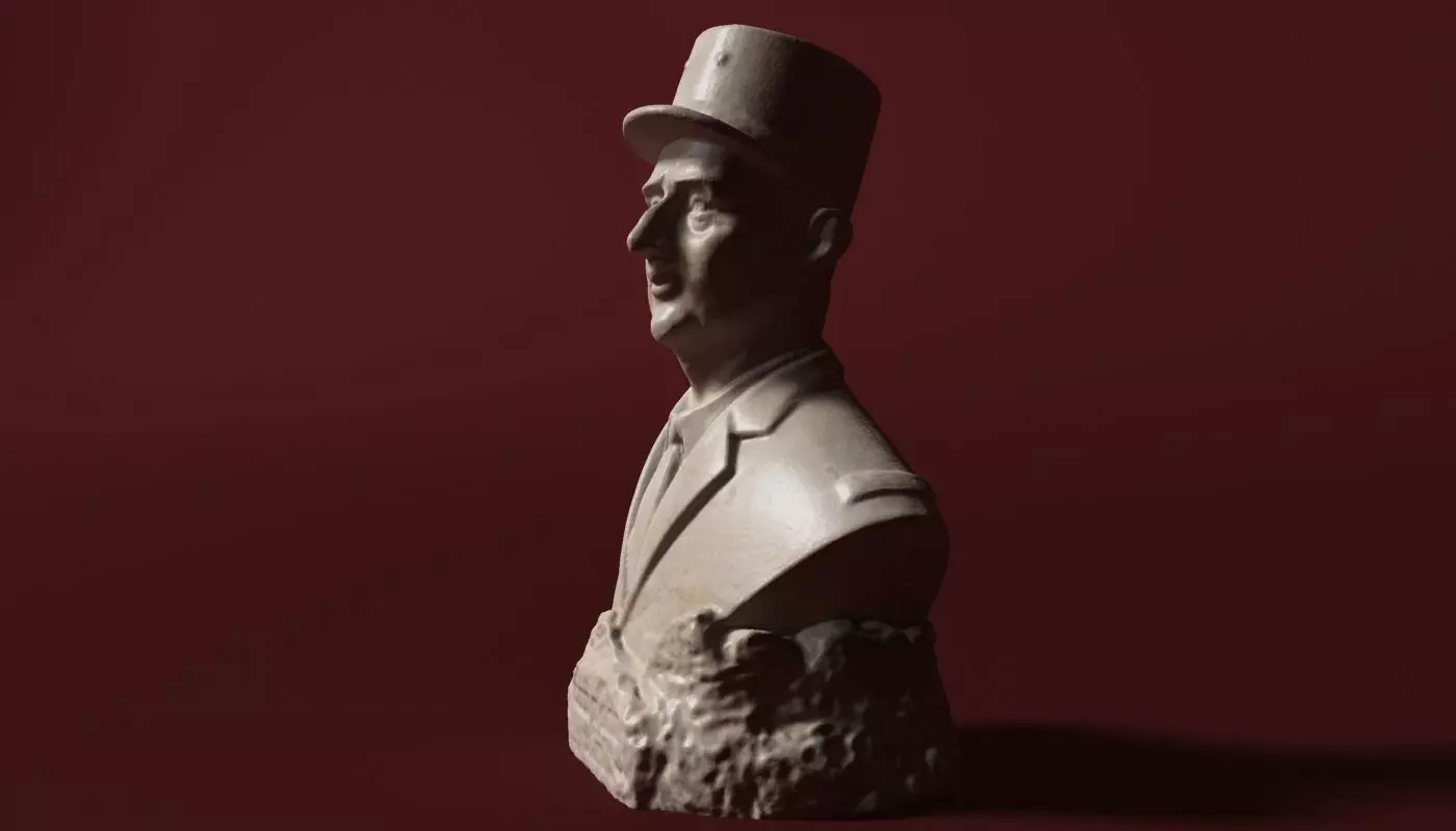 De Gaulle Bust 3D model_0